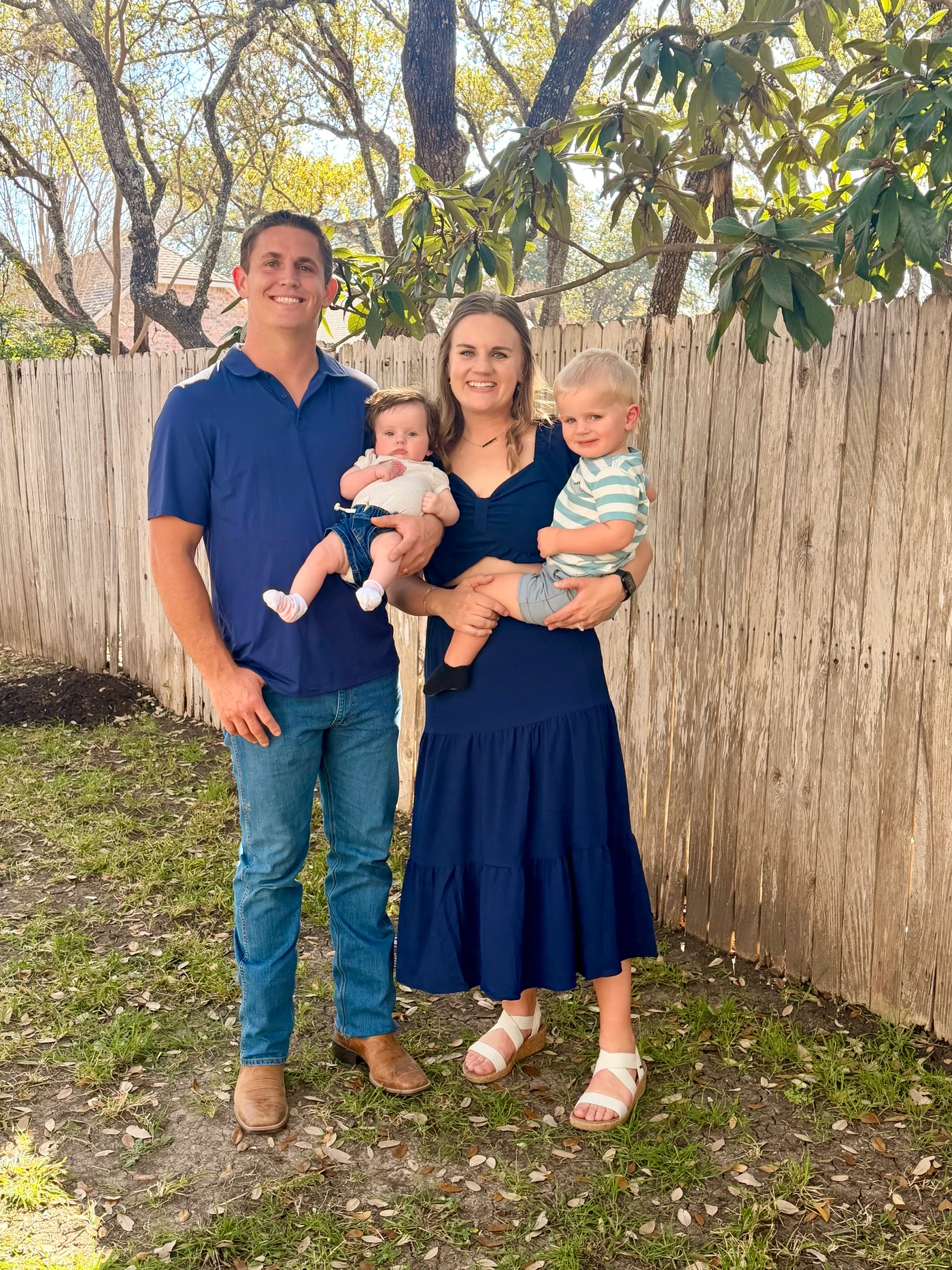 The CenTex Firewood family together outdoors